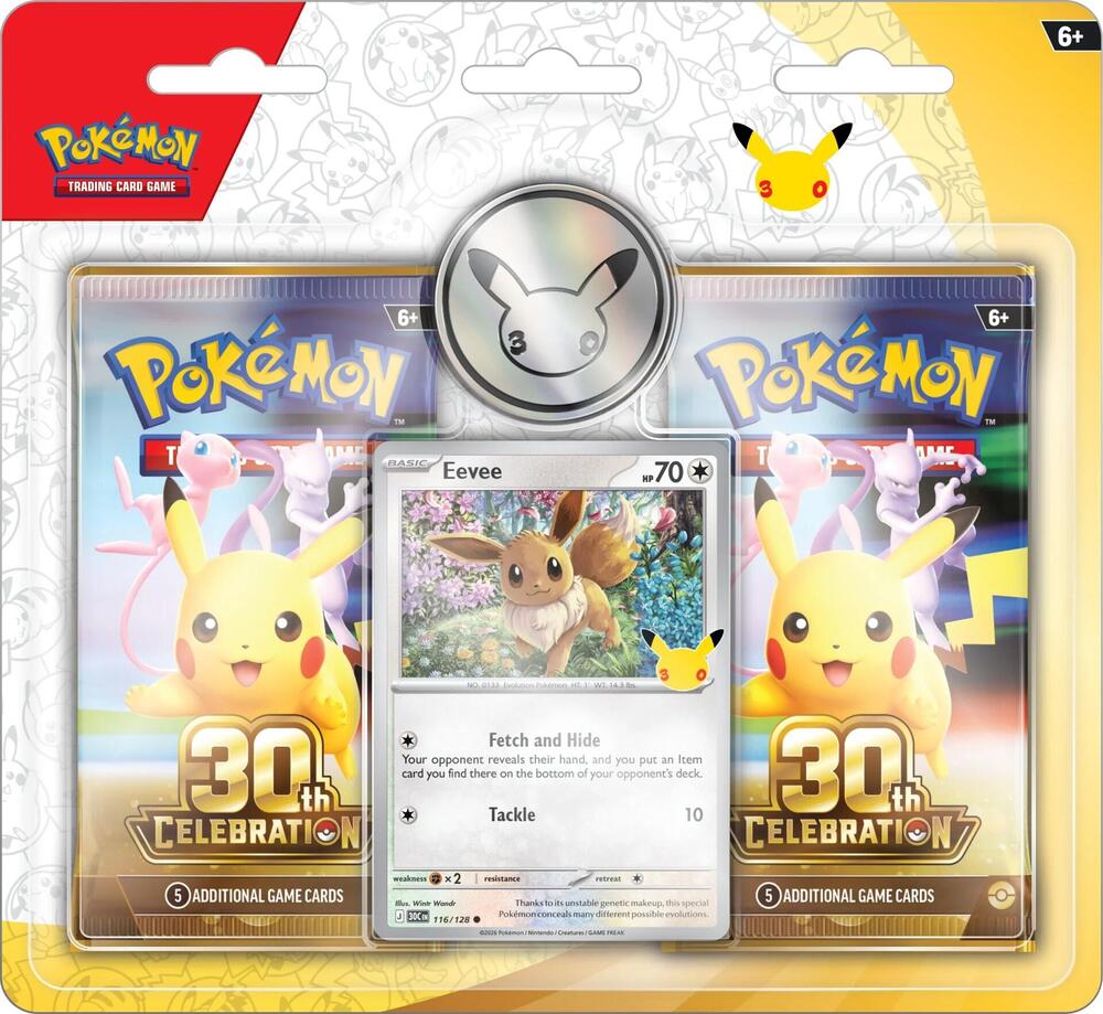 30th Celebration Eevee 2-Pack Blister