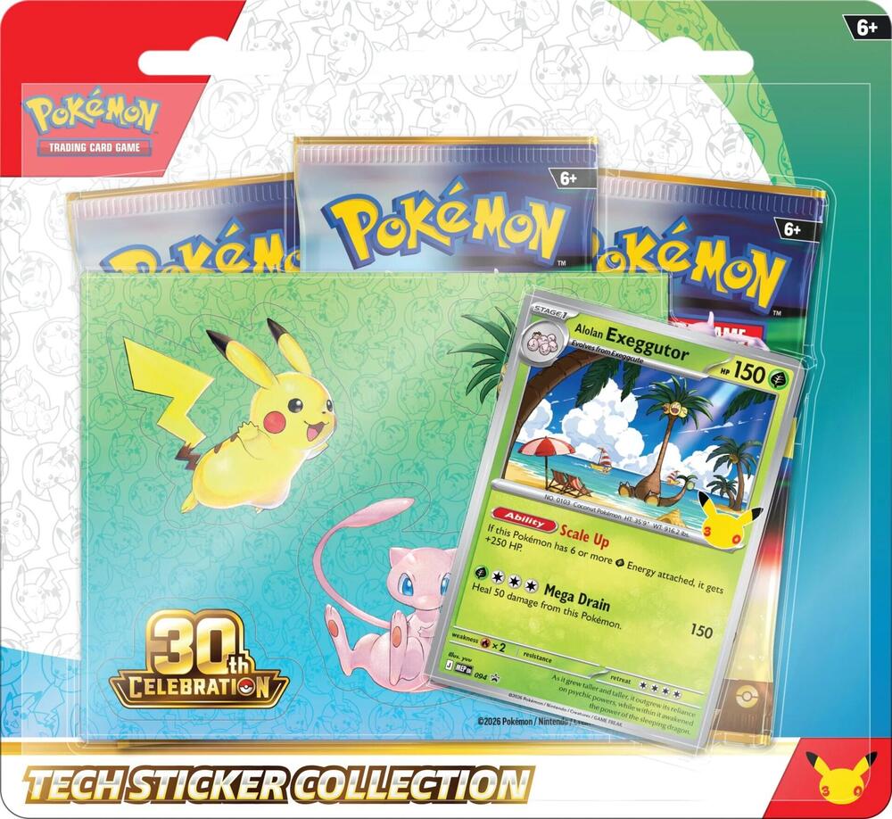 30th Celebration Tech Sticker Collection – Alolan Exeggutor