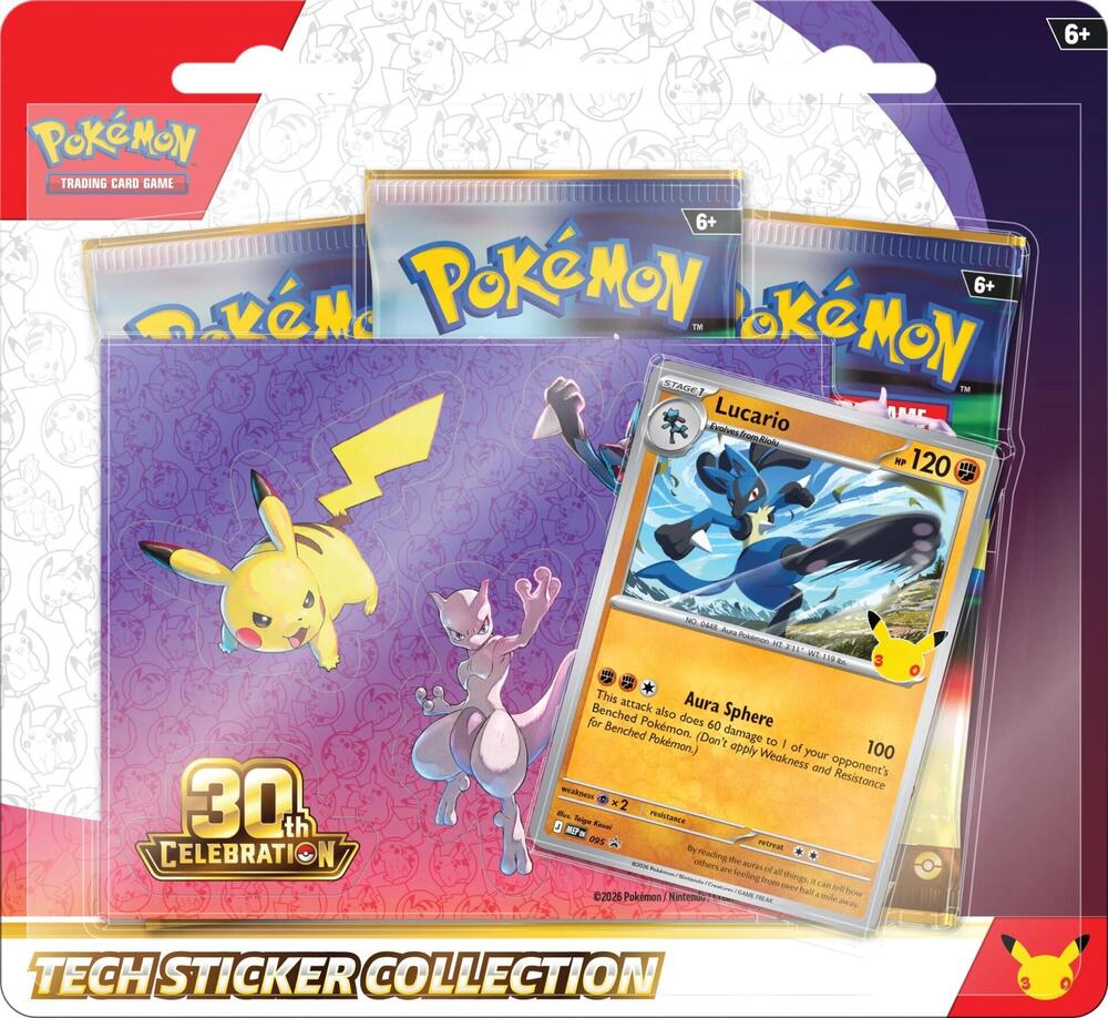 30th Celebration Tech Sticker Collection – Lucario
