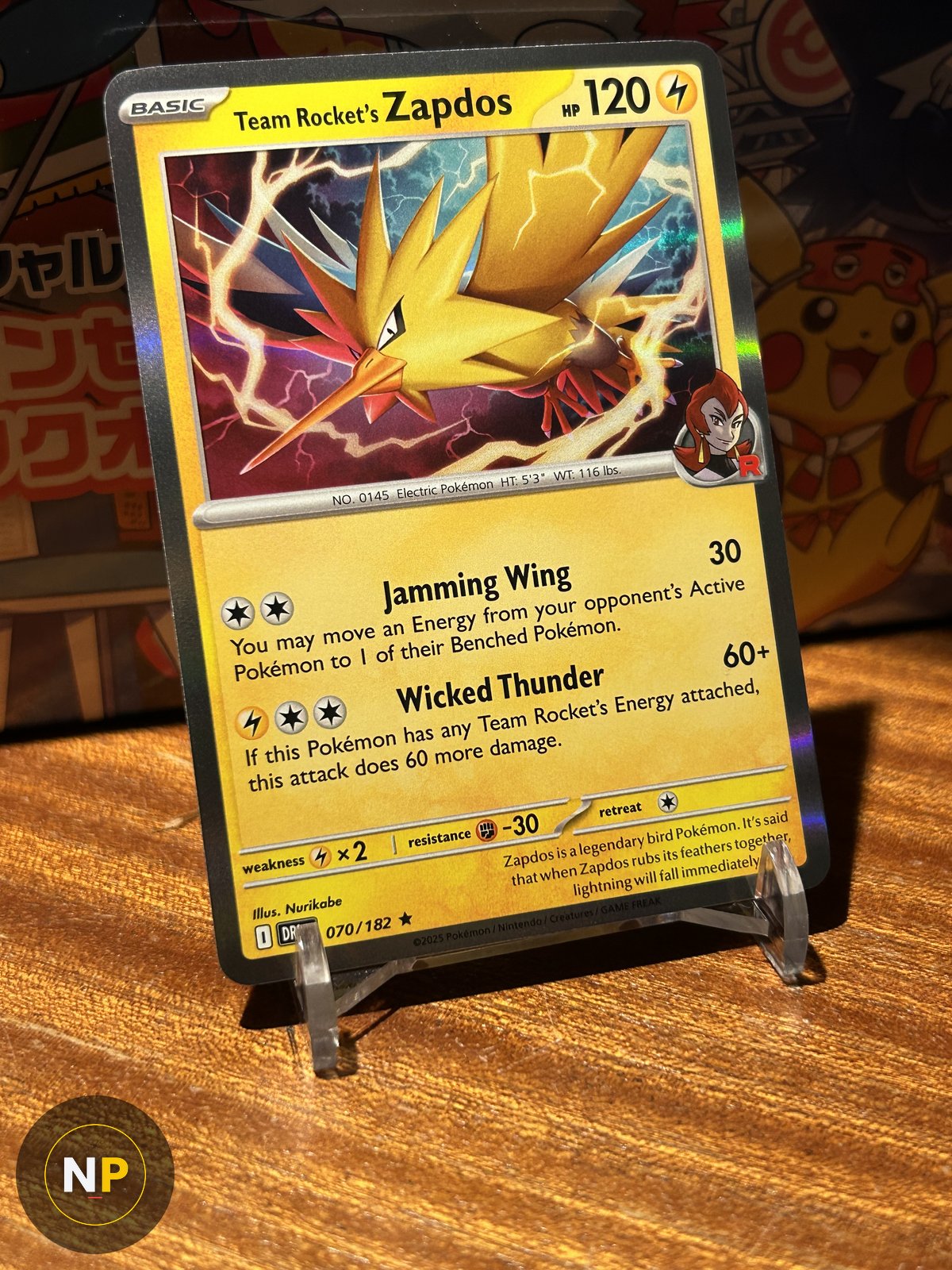 Team Rocket's Zapdos 070/182