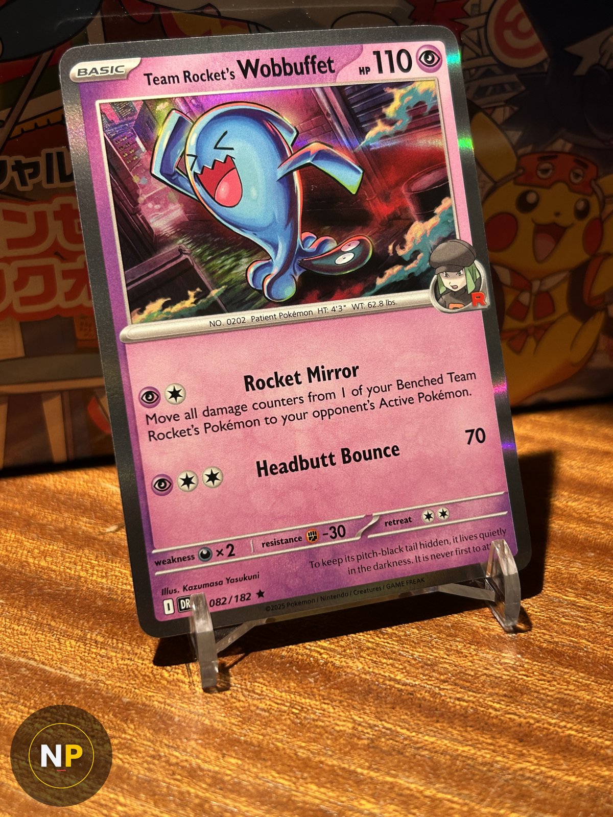 Team Rocket's Wobbuffet 082/182