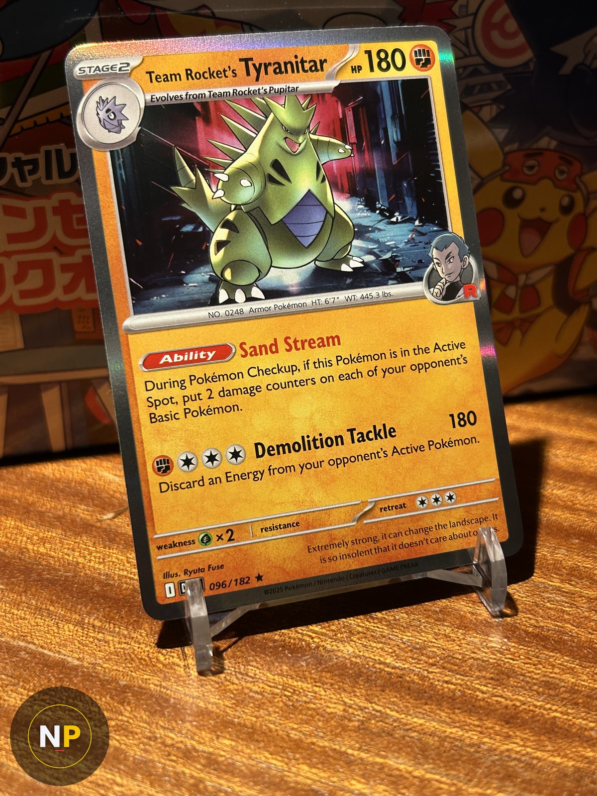 Team Rocket's Tyranitar 096/182